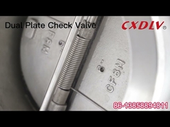 Clapet anti-retour à double plaque en acier inoxydable, type gaufrette H77X-150LB, siège souple, métal EPDM DIN PN16