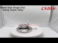 Clapet de non-retour oscillant pour plaquette unique, étanchéité zéro