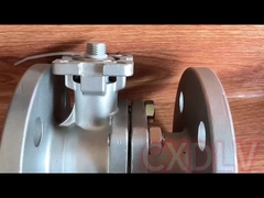 Extrémités en deux pièces gauches à haute pression de bride de robinet à tournant sphérique de déclencheur électrique pleines doubles