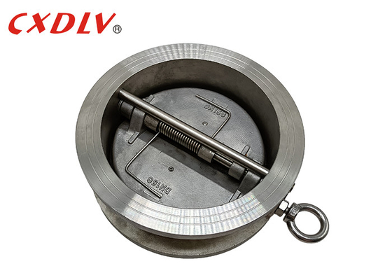 Supportez le type l'acier inoxydable PN16 de double de plat de clapet anti-retour oscillation de gaufrette