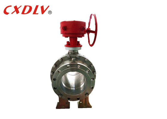 Acier de fonte monté par tourillon d'extrémité PN16 DN150 DN200 de robinet à tournant sphérique