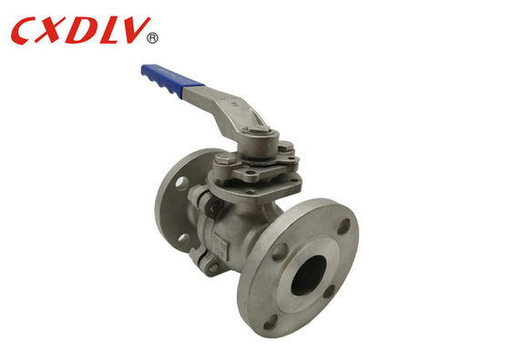 Robinet à boisseau sphérique à brides DIN PN16 WCB 2PC en acier inoxydable