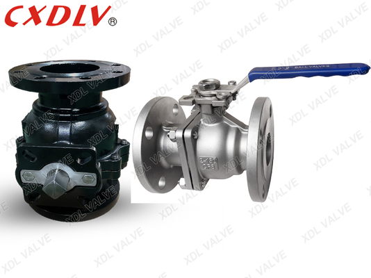 Valve à bille en acier au carbone A216WCB avec siège en RPTFE pour le traitement des eaux usées