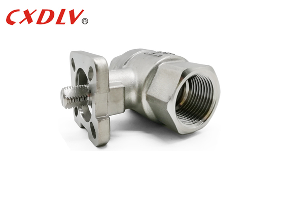Vanne à boisseau sphérique filetée 1 pouce avec raccordement NPT hydraulique CF8M 1000wog et bride supérieure ISO5211
