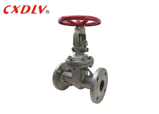 CF8M Valve de porte à bride PN16RF avec manette