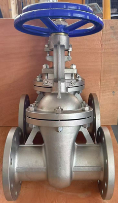 CF8M Valve de porte à bride PN16RF avec manette