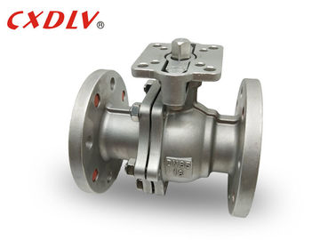 2 connexion au calibre inoxydable de bride du robinet de bille d'acier de manière CF8M DN65 avec la protection ISO5211