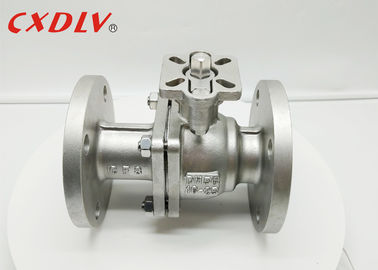 Deux morceaux de structure au calibre haut Plateform de bille d'acier de robinet de bride inoxydable de double