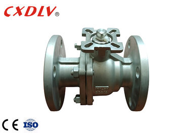 Valve à bille en acier inoxydable de siège en RPTFE avec CF8 CF8M WCB et structure à bille flottante
