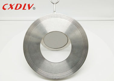 CF8 solides solubles choisissent le type longue durée de vie de retour de pouce du clapet anti-retour DN125 d'oscillation de disque non