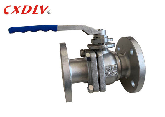 L'huile PTFE Seat DIN FM DN50 de l'eau a bridé robinet à tournant sphérique