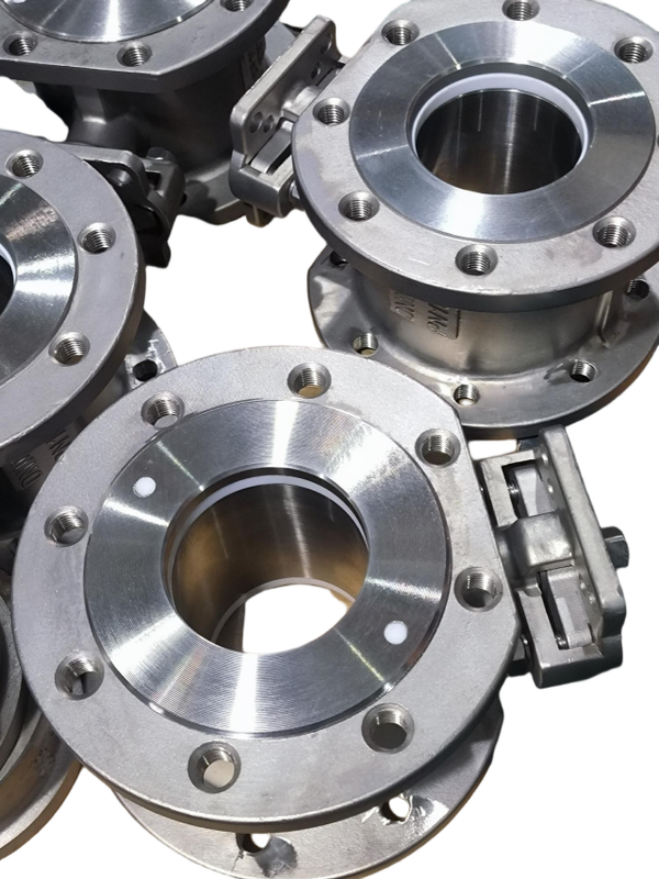 Italian Thin-Walled Wafer Ball Valve Carbon Steel WCB Quick-Change Components 2PC with ISO5211 Mounting Pad