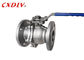 Le robinet de bille d'acier de fonte de JIS 20K 2PC ISO5211 dirigent le support de fixation pour le moteur