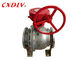 DN150 6 prix fendu de corps d'acier inoxydable du robinet à tournant sphérique de tourillon de pouce 2PC CF8M