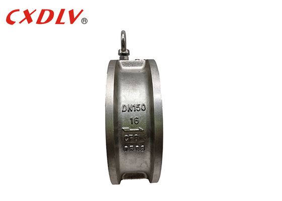 Supportez le type l'acier inoxydable PN16 de double de plat de clapet anti-retour oscillation de gaufrette