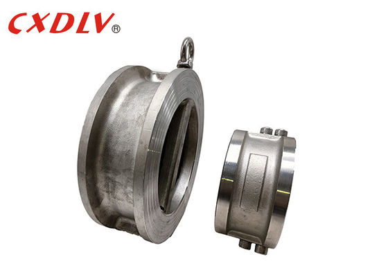 Type porte de gaufrette de DN150 EPDM Seat de disque de double tuyau de plat de clapet anti-retour double