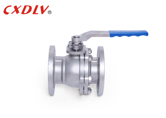Valve à bille en acier inoxydable à coulée d'investissement avec siège en PTFE et corps en WCB pour environnements à haute température