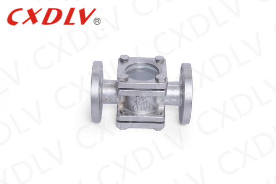 Ventilateur en verre à vue DIN Indicateur de débit Ventilateur à doubles borosilicates