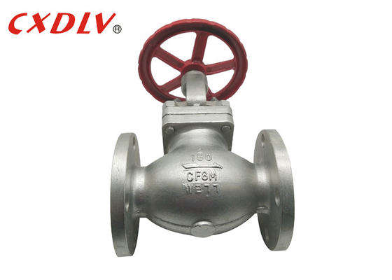 Classe API 150LB en acier inoxydable CF8M soupape à flange globe 8 pouces 12 pouces en forme de bougie