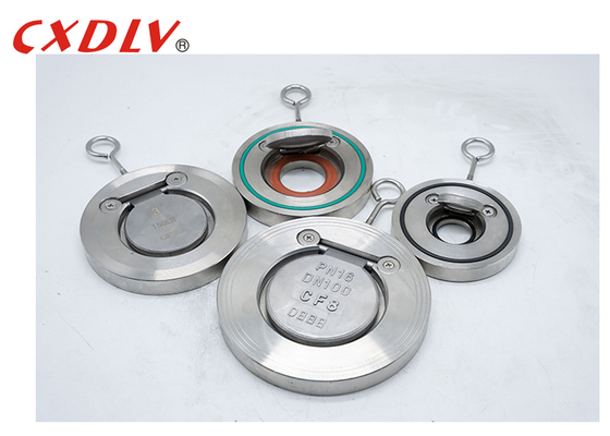 Clapet anti-retour oscillant en acier inoxydable, modèle fin, joint EPDM