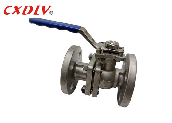 DIN PN16 SS soupape à bille 2 pièces glissantes plein port avec ISO5211 TOP