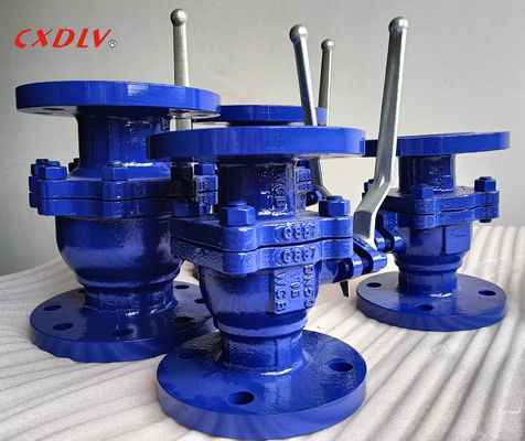 Vanne à boisseau sphérique à bride A216 Gr.WCB 2 pièces avec levier de poignée PN16