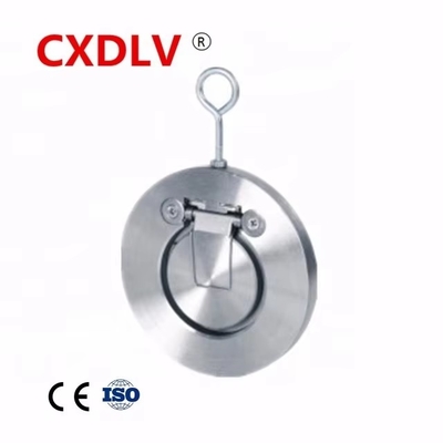 CF8M Flap Check Valve usine Vente directe de haute qualité en acier inoxydable argent OEM standard double plaque