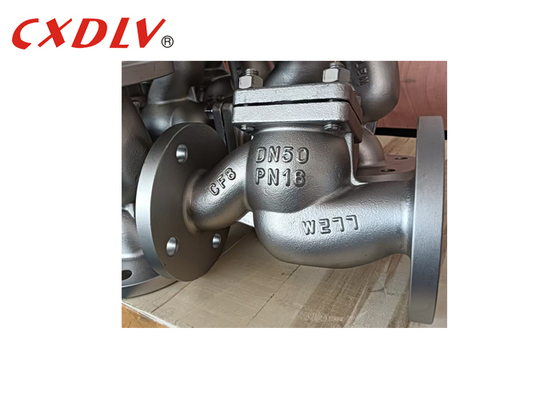 Clapet de retenue DIN en acier inoxydable DN50 PN16 Extrémités à bride Type