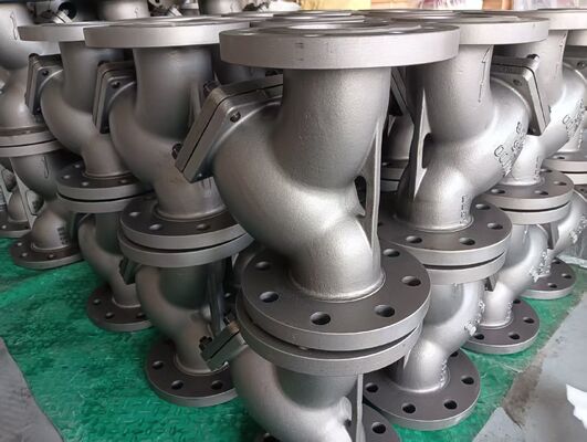 Robust and Y Strainer Valve made with Stainless Steel designed for particle filtration in water oil and gas pipelines