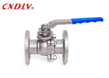 Robinet à tournant sphérique de la plate-forme 2pc de corps fendu de norme DIN bas PTFE PPL Seat doux