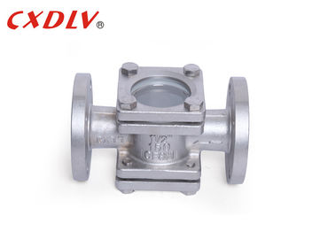 Valve visuelle en verre de vue d'indicateur d'écoulement de fenêtre de Borosilicate de double DIN