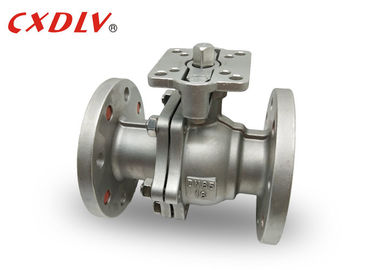 2 connexion au calibre inoxydable de bride du robinet de bille d'acier de manière CF8M DN65 avec la protection ISO5211
