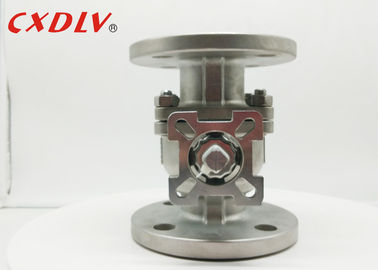 Robinet de bille d'acier inoxydable de flottement 150LB rf au calibre avec Seat doux PTFE
