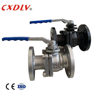 Levier CF3M Flanged Ball Valve de poignée de PN25 A216 Gr.WCB
