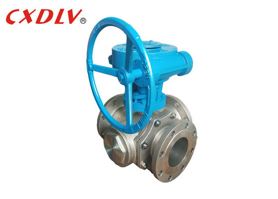 2 connexion inoxydable de bride du robinet de bille d'acier de manière CF8M DN65 avec la protection ISO5211