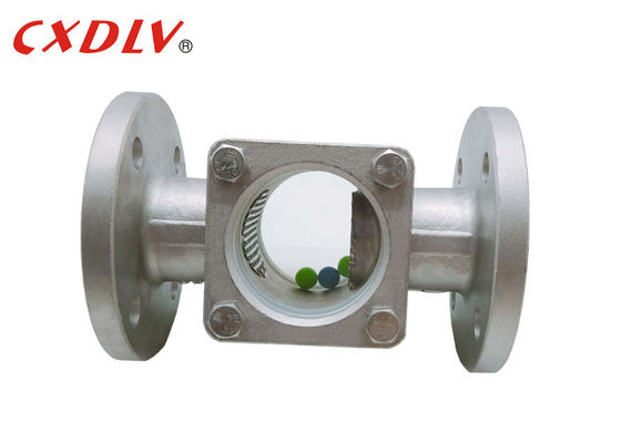 La boule de flottement SS321 a bridé verre de vue avec les pyrex ANSI150LB brider connexion